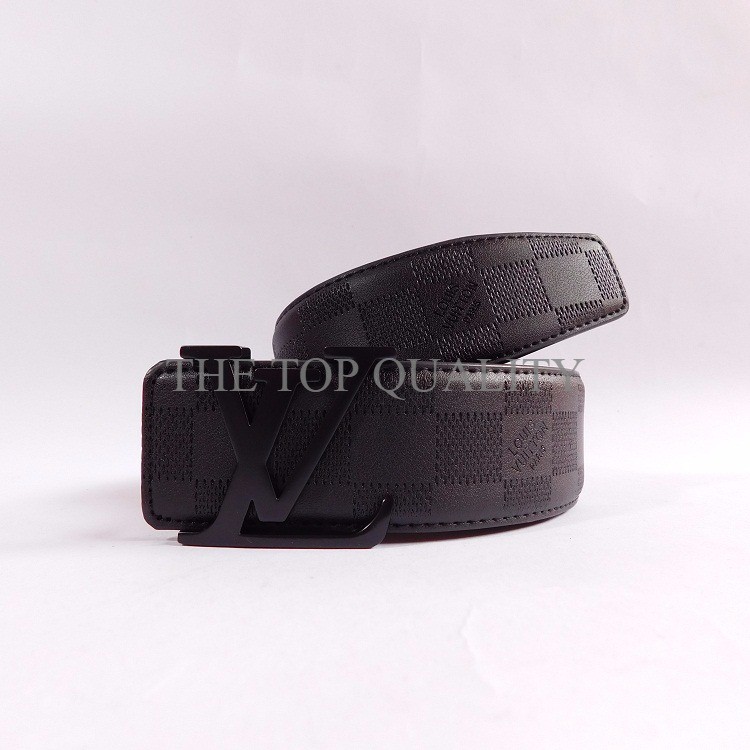 GESPER IKAT PINGGANG PRIA KANTOR IMPORT | LOUIS VUITTON LV 132 BLACK
