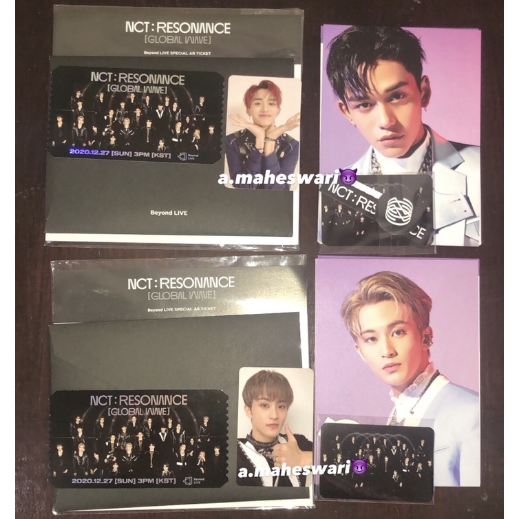 NCT 2020 RESONANCE GLOBAL WAVE SPECIAL AR TICKET LUCAS MARK