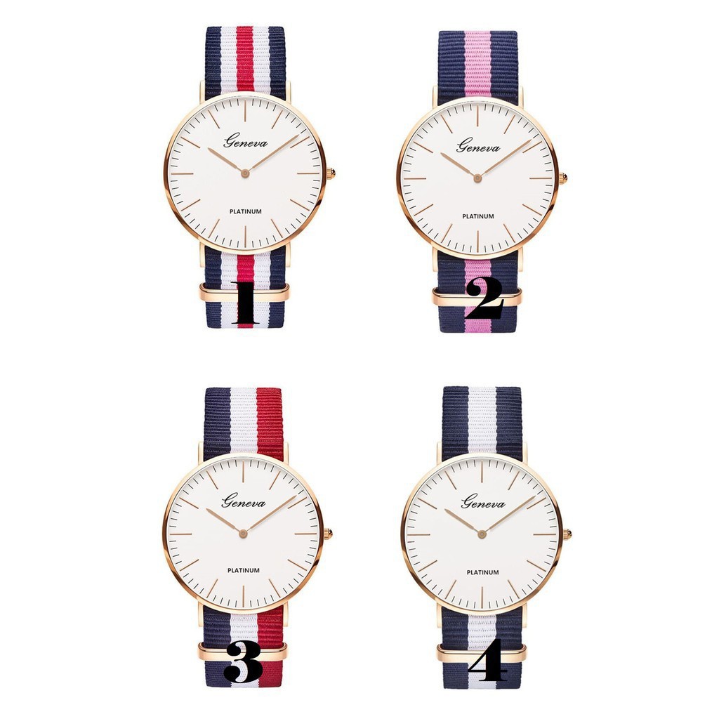 READY  TJM J-2001 JAM TANGAN FASHION KANVAS / JAM TANGAN GENEVA 39 75