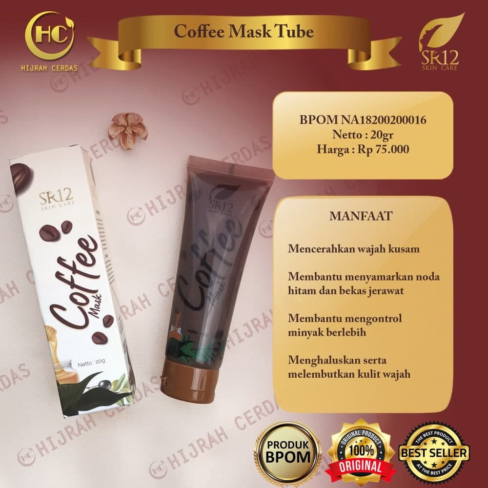 MASKER KOPI SR12 / COFFEE MASK PEELING SR12