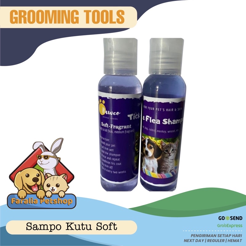 Pawco Tick &amp; Flea Shampoo Anti Kutu Kucing Anjing Kelinci Pet Cat Dog Grooming Shampo Sampo Obat S