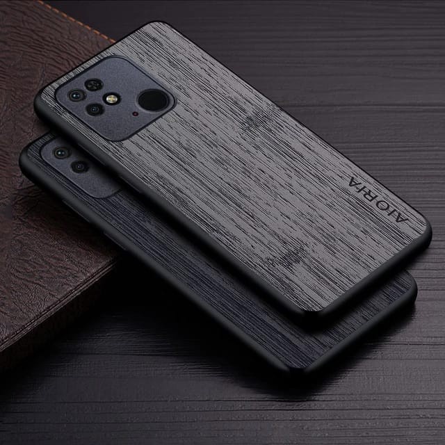 CASE XIAOMI REDMI 10 5G 10A 10C WOOD TEXTURED AIORIA ORIGINAL