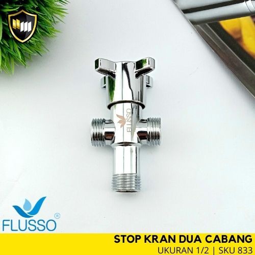 FLUSSO KRAN PB3 SK DOUBLE ZC-ST Stop Kran Double Stop Kran 2 Lubang 833