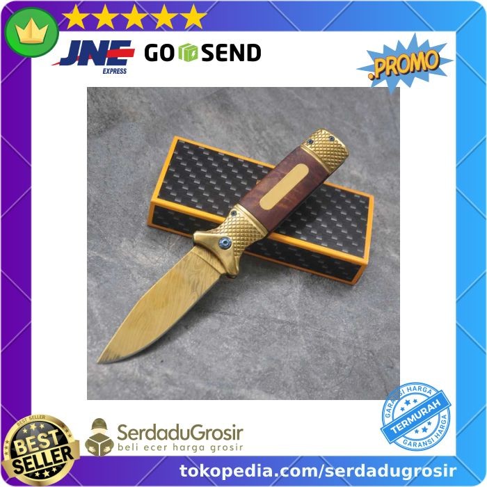 Chongming Pisau Lipat Outdoor Portable Knife Survival Tool - CM73