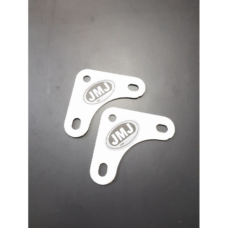 Plat siku lubang (PUTIH) / Plat Penyangga Rak siku segitiga JMJ