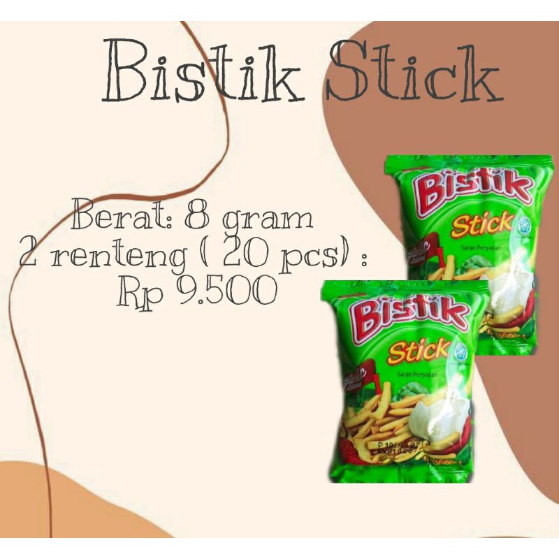 Bistik Stick jajanan jadul  2 renteng (20 pcs)