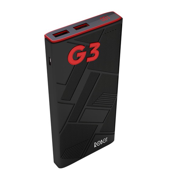 DISKON ROBOT RT-G3 11000MAH POWER BANK BLACK+RED TERMURAH