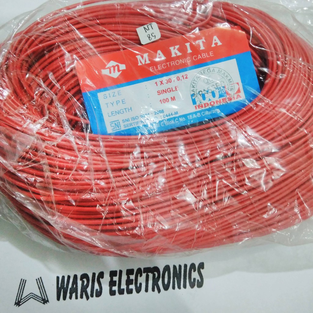 kabel single engkel tunggal kecil serabut 0,12mm