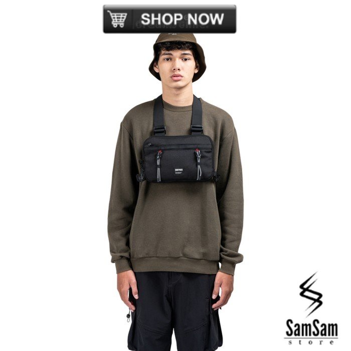 Tas Rompi Bodypack Chronos Chest Bag - Hitam