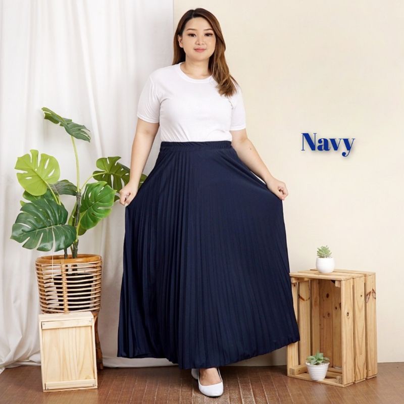 BEST SELLER ROK PLISKET JUMBO XXL PAYUNG PLEATED SKIRT MURAH MUSLIM IBU ACARA POLOS ROK PANJANG PAYUNG MAYUNG