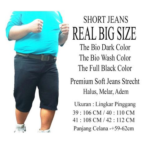 Celana Jeans Pendek Jumbo Big Size 40-44 Distro Premium