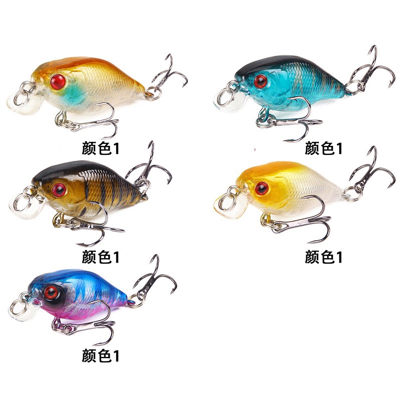 Alat Pancing Murah Alat Pancing CrankBait Umpan Ikan Plastic Bait Umpan Mancing Umpan Pancing Buatan 1Pcs 4cm/4.6g Umpan Pancing relix nusantara CrankSet Top Water Lure Umpan Mancing Mini Minnow Lure Kail Pancing