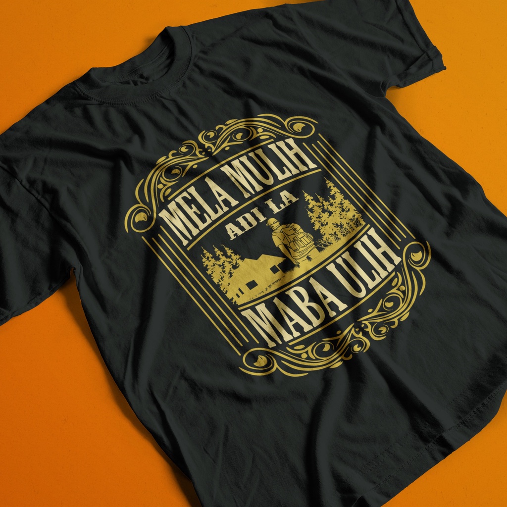 Kaos baju pakaian motif batak karo mela mulih adi la rulih amueba gacoan store amb007