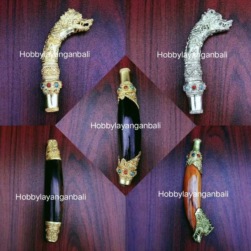 Gagang pisau bali pati mutik seselet tiuk pengutik pemutik ukir unik seni