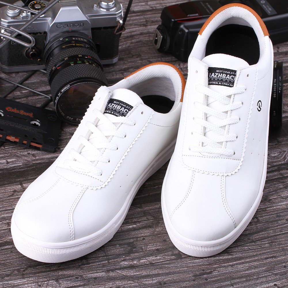 Sepatu Sneakers Pria Kasual Sneaker Smith White Comb