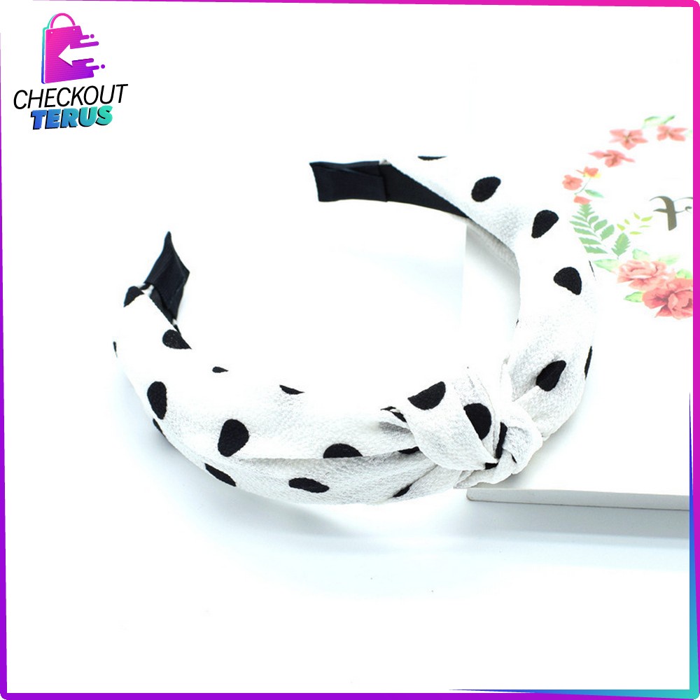 CT C71 96 Headband Korean Style Bando Polos dan Motif Bahan Kain Aksesoris Rambut Wanita Gaya Korea Impor