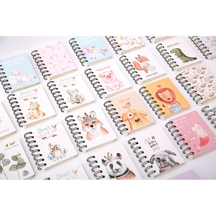 

[RESTOCK] Note Book Mini Spiral Animal and Cute Things - Don't Grow Up