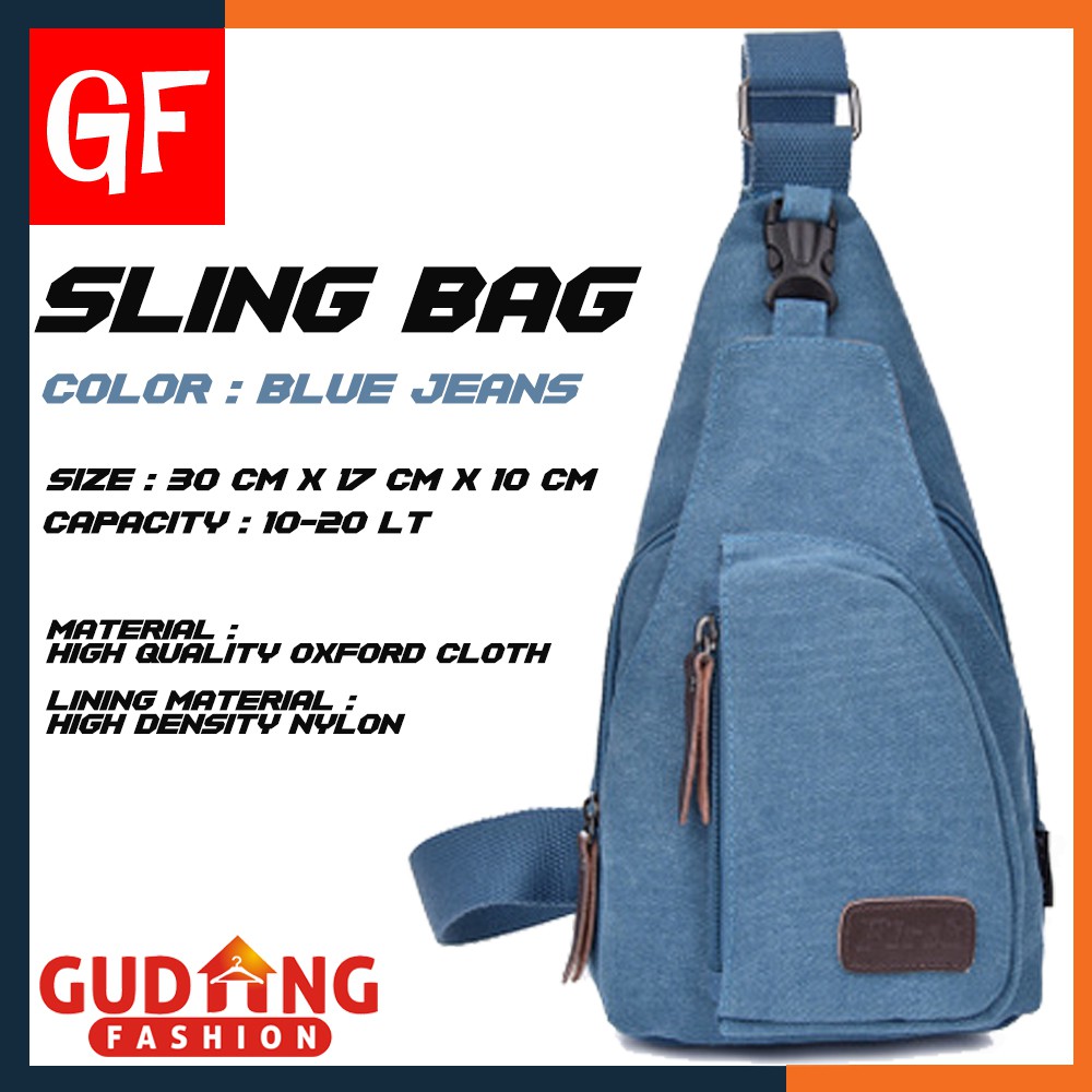 Gudang Fashion - Sling Bag Messenger Bag Pria Smart Casual