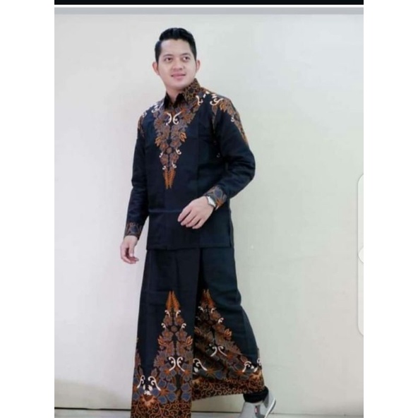setelan,Koko,sarung,batik,pria  solo