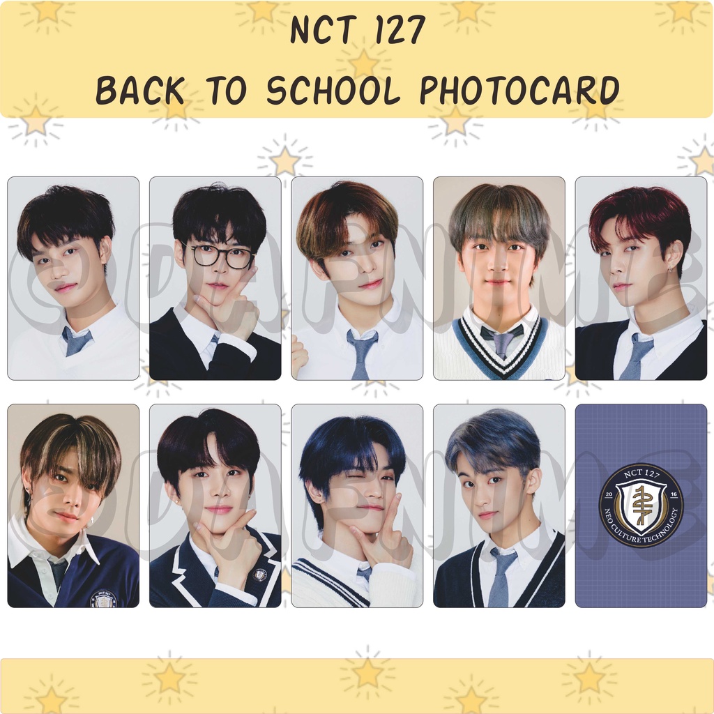 NCT 127 BACK TO SCHOOL EDITION PHOTOCARD UNOFFICIAL
