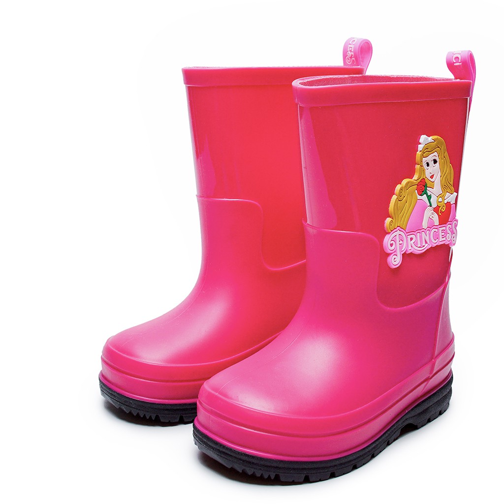 Sepatu Boot Anak Import Disney Princess Aurora Fushia