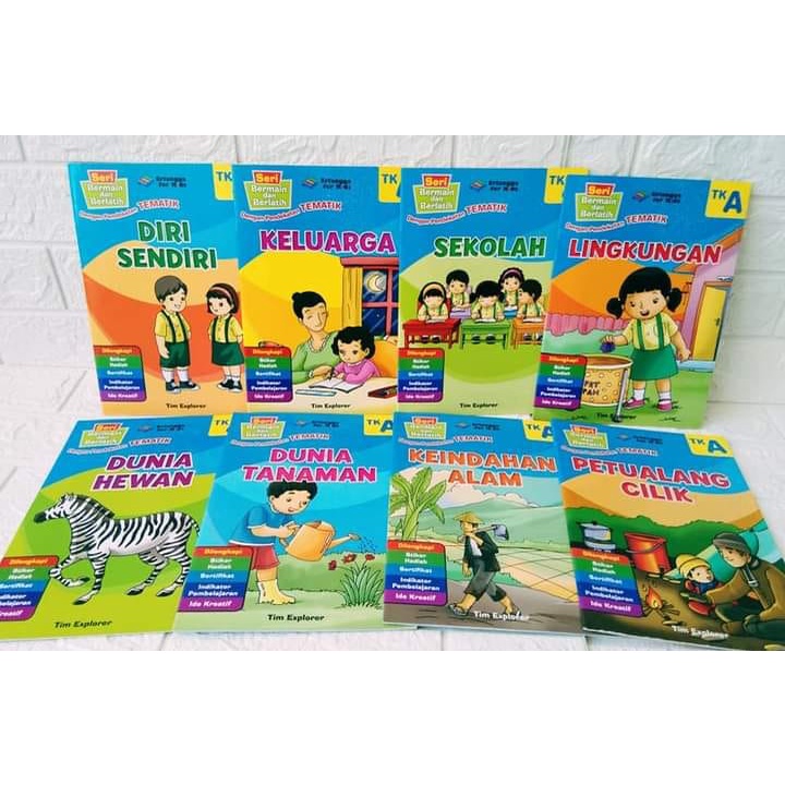 Seri Bermain dan Berlatih Erlangga Kids Paket TK A