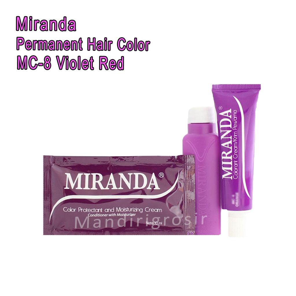 Cat Rambut *Miranda * MC-8 Violet Red * 30mlx2 + 10ml