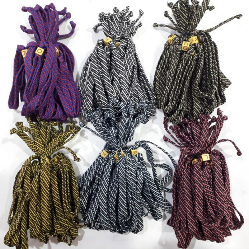 Gelang Lajur 3 Tali LEBAR LILIT 12buah Kulakan Grosir