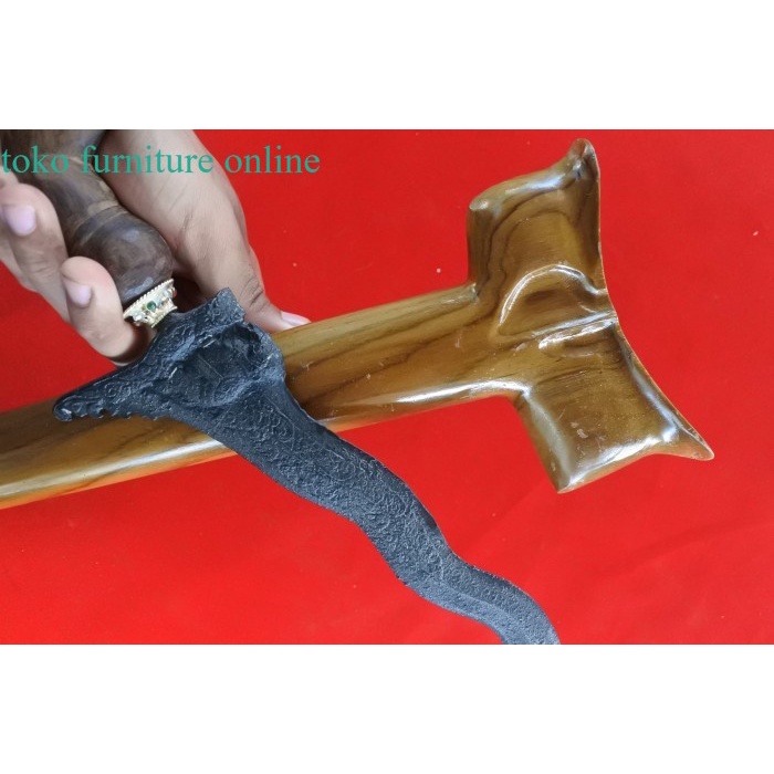 

keris langitan dapur gajah kinatah antik keleng warangka gayaman - bilah saja
