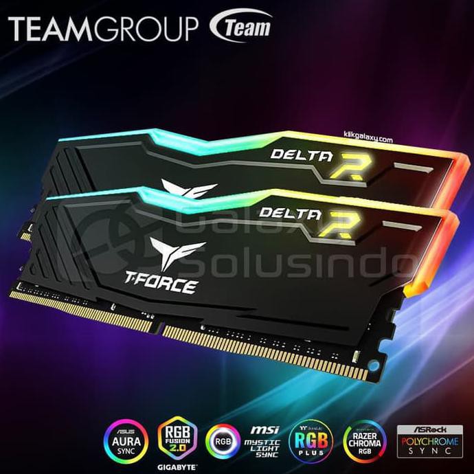 TEAM T-Force Delta RGB (2x8) 16GB DDR4 kit 3000MHz - Black
