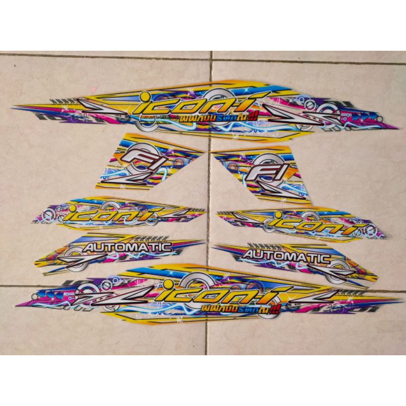 Striping transparan beat fi icon