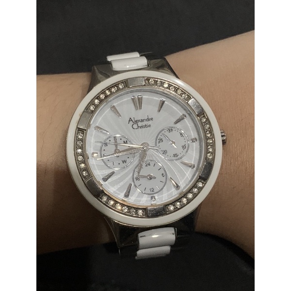 jam alexander christie  wanita ceramic second asli