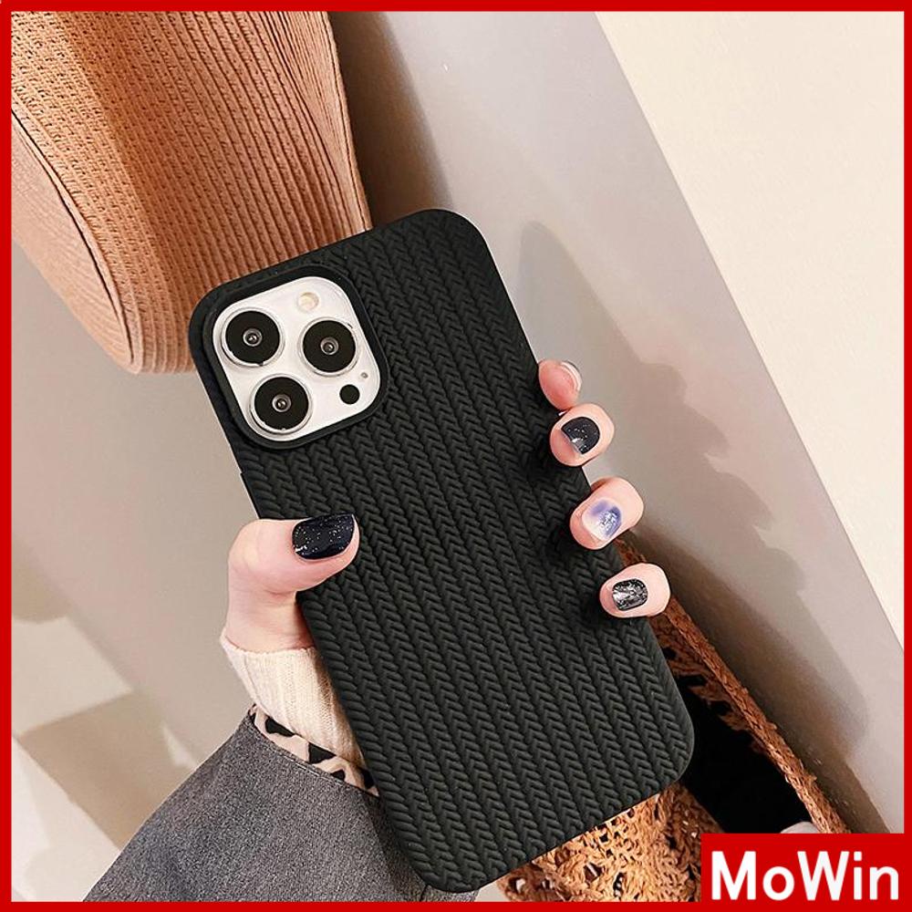 For iPhone 14 Pro Max iPhone Case TPU Soft Case Woven Texture Shockproof Protection Camera Cream White Black Compatible For iPhone 13 Pro max 12 Pro Max 11 xr 7Plus