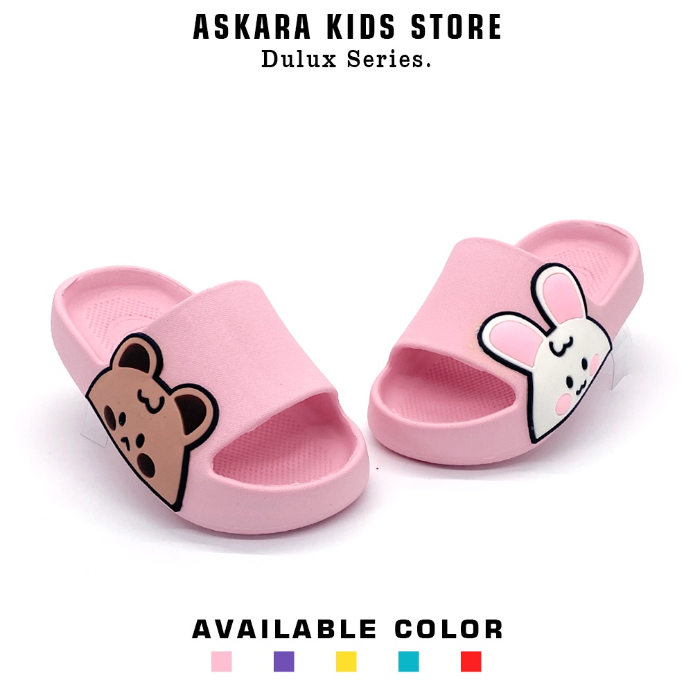 Askara Kids - Sandal Kokop Anak Perempuan Dulux BTS 386 Model Bergambar Lucu Terbaru