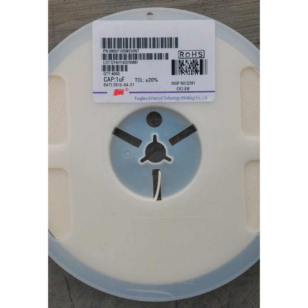 Capasitor SMD 1uF 0805 (5Pcs)