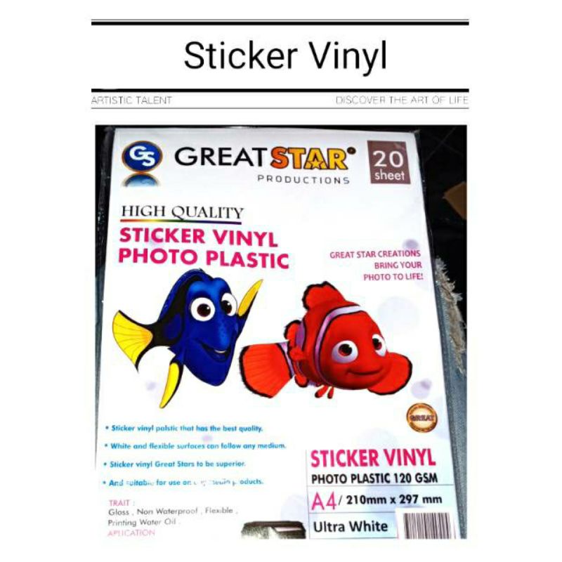 

Stiker Vinyl Inkjet Non waterproof