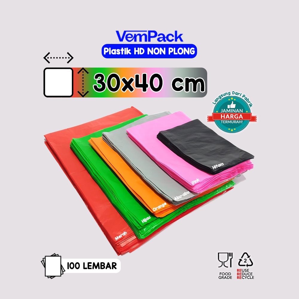 

Plastik HD NON PLONG 30x40 CM Plastik Kemasan Bungkus Online Shop Tebal Tanpa Bau Termurah