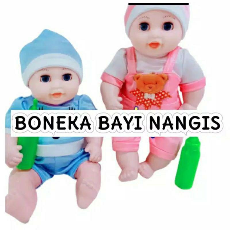 AJ Mainan Boneka Bayi Dot Bisa Nangis/ Boneka Baby Dot B760 Nangis/ Boneka Bayi Nangis Murah