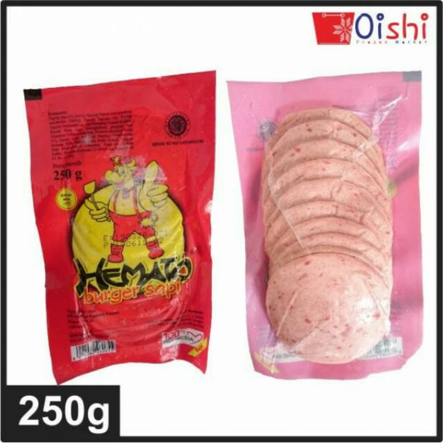 

Hemato Burger Sapi 250g