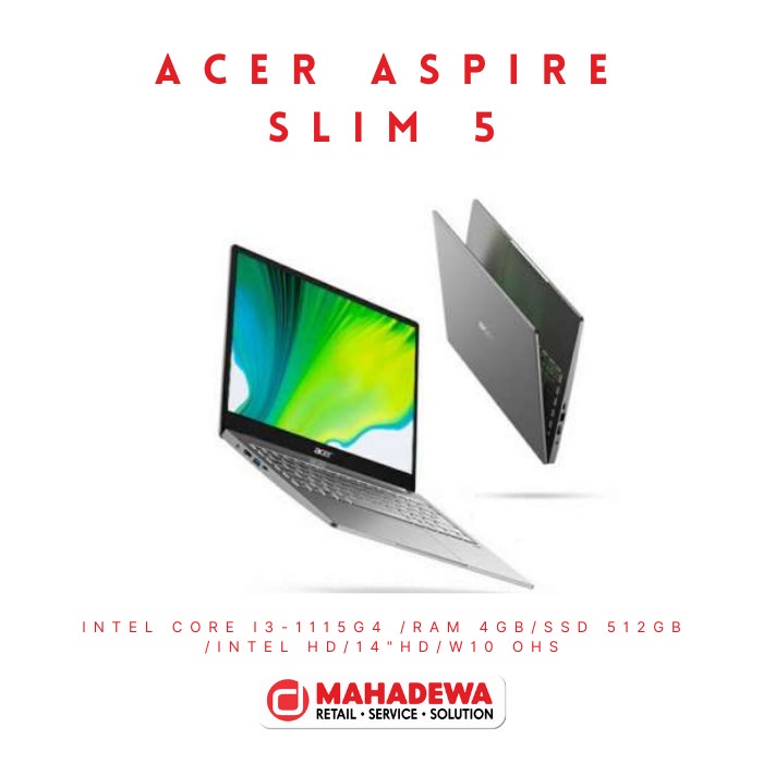 Acer Aspire 5 Slim A514-54-33WF [i3-1115G4|RAM 4GB|SSD 512GB|W10+OHS]