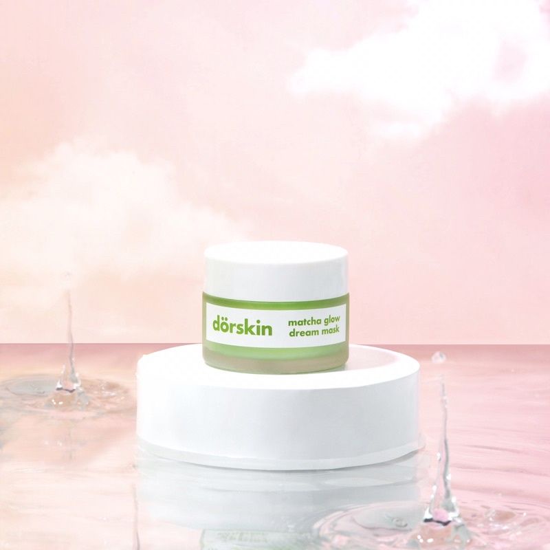 Dorskin Matcha Glow Dream Mask,2 in 1 Moisturizer dan sleeping mask