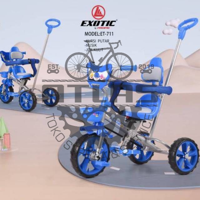 SEPEDA RODA TIGA EXOTIC 711 SEPEDA ANAK KECIL