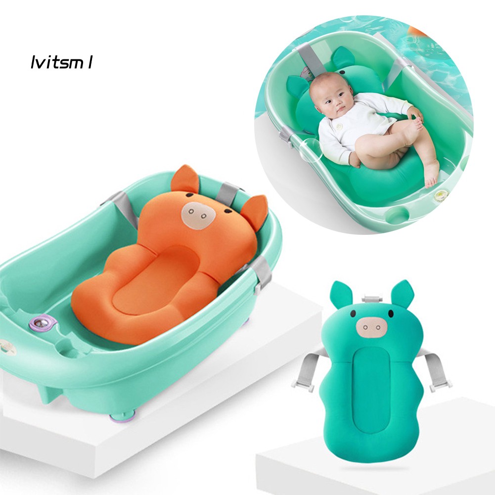 Ltm Portable Baby Bath Shower Air Cushion Bed Non Slip Bathtub Mat