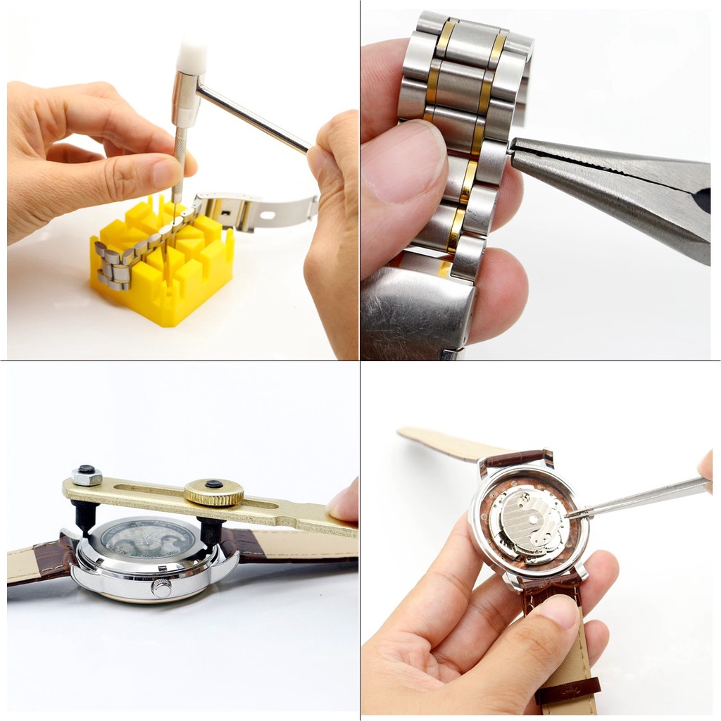 Alat Service Servis Reparasi Jam Tangan Arloji Watch Repair Tool Kit Pembuka Jam Tangan