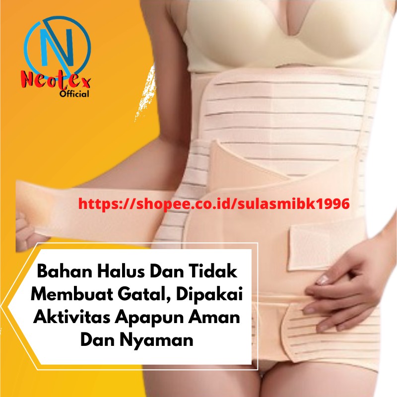 Korset Melahirkan 3 in 1 Gurita Ibu Melahirkan Pelangsing Stagen Pembentuk Tubuh BUY 1 Get 3 psc