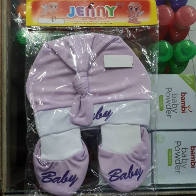 Jenny Kupluk Bayi Tali dan Sarung Tangan