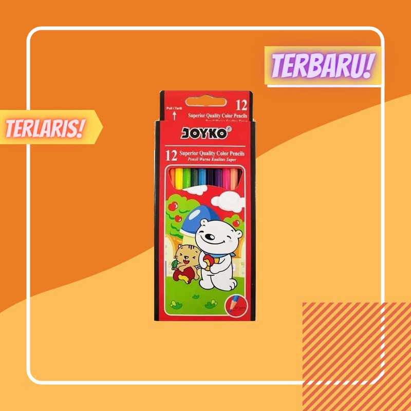 

Pensil Warna Panjang Color Pencil 12 Warna JOYKO / JAYA ABADI
