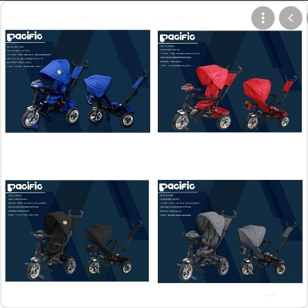 Pacific Tricycle LMX809c / Stroller / Kereta Dorong Bayi