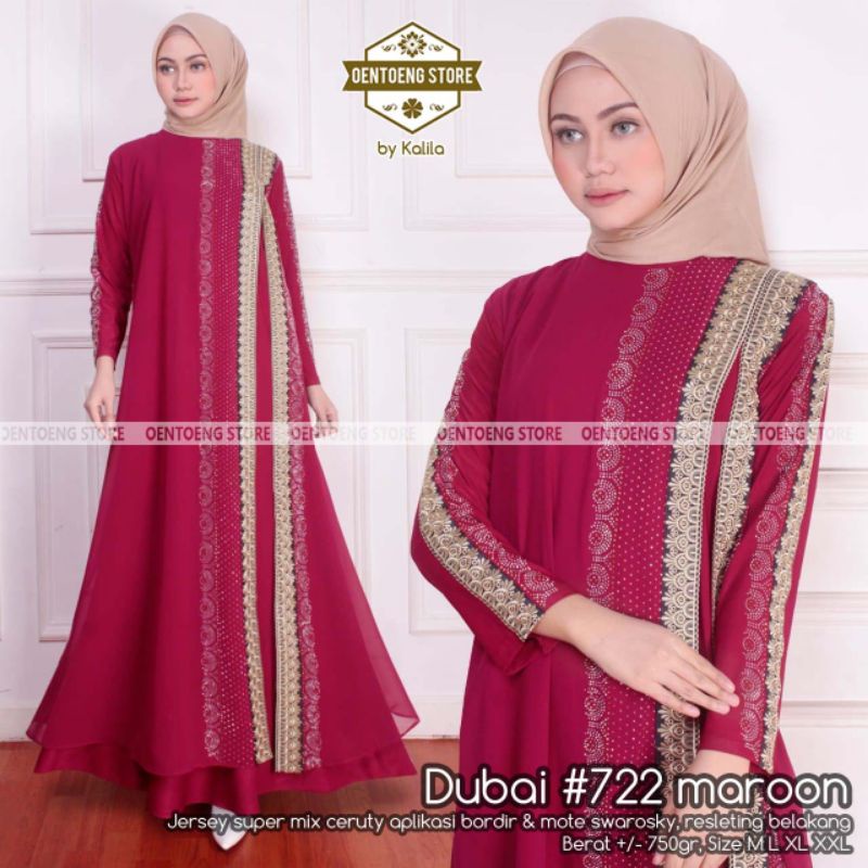 Gamis turkey # Abaya # Dubai 722 original oentoeng store