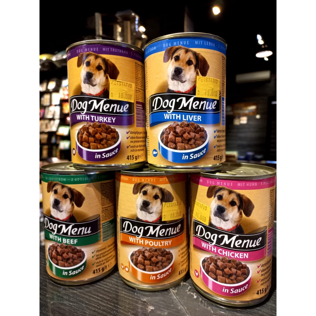 Dog Menue Makanan Kaleng Anjing 415Gr